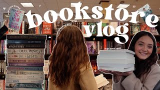 BOOKSTORE VLOG  book shopping at barnes & noble + book haul!