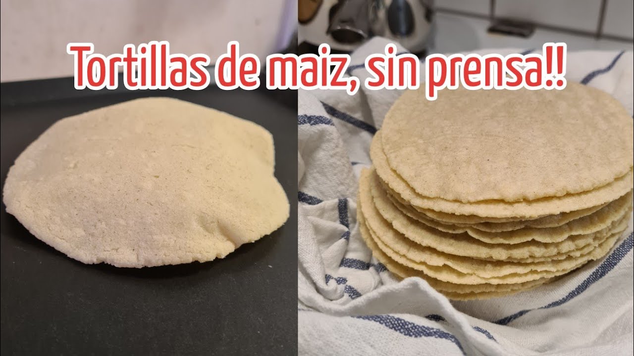 TORTILLAS DE MAIZ sin prensa!! para tacos, flautas y más 