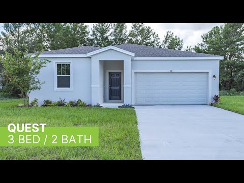 New Homes in Poinciana | Quest Floor Plan by Avex Homes | Home Walk Through
