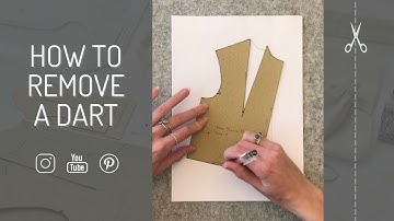 How To Remove a Bust Dart From Your Pattern Block - Pattern Cutting Tutorial