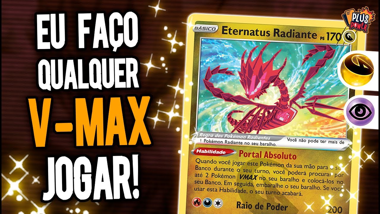 Eternatus Radiante com Duraludon e Pikachu Voador VMAX - BARALHO