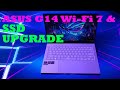 Asus Zephyrus G14 Qualcomm M.2 Wi-Fi 7 card and SSD Upgrade