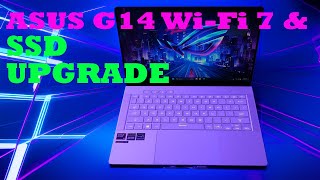 Asus Zephyrus G14 Qualcomm M.2 Wi-Fi 7 card and SSD Upgrade