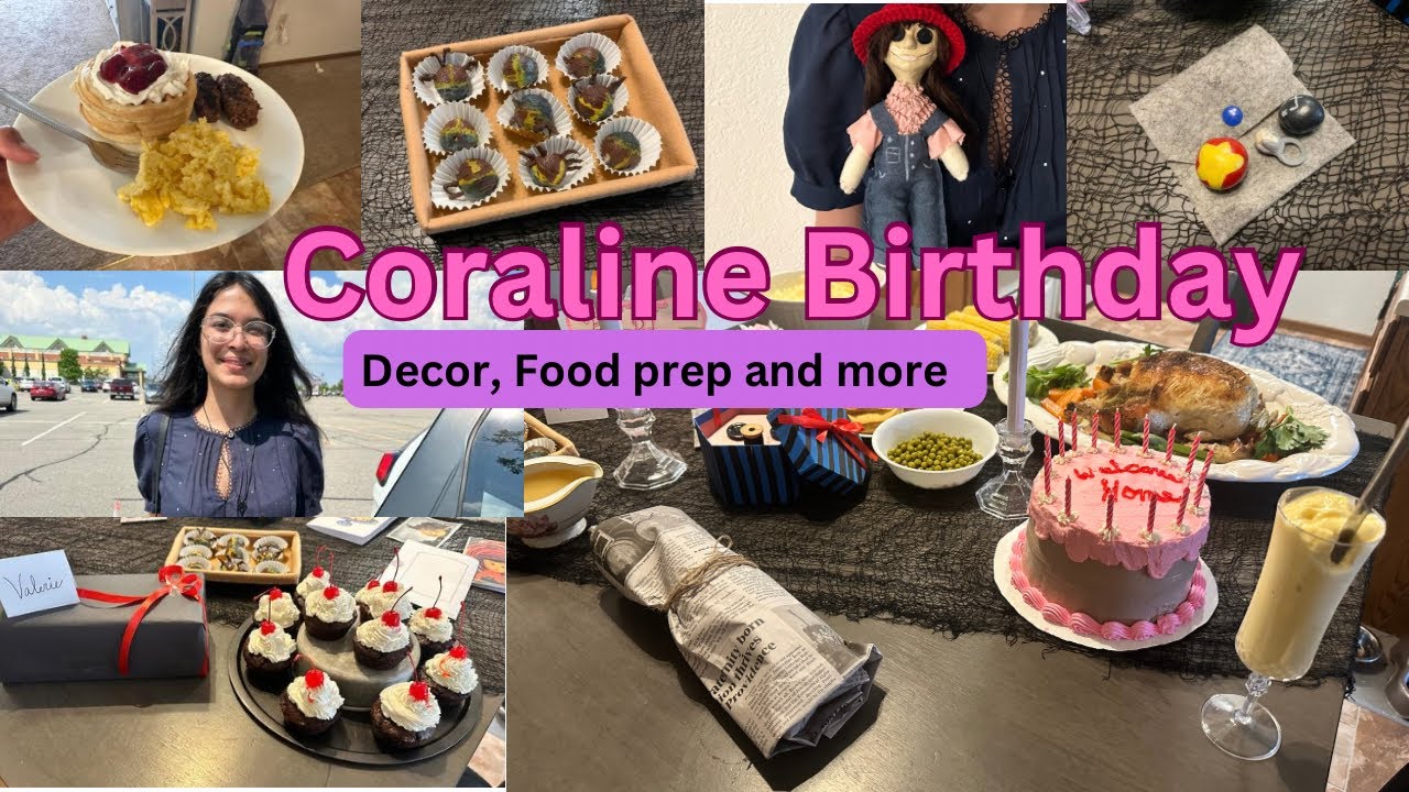 Coraline Birthday, Planning, Decorating, and Fun treats! #coraline  #coralinejones 