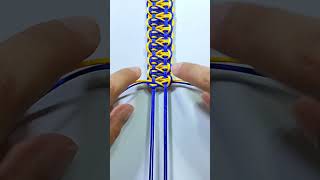 Cómo hacer brazalete de hilo tejido