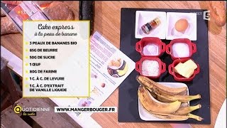 Recette : cake express à la peau de banane