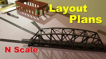 N Scale First Layout Update 1 - Layout Plans + Walthers Bridge