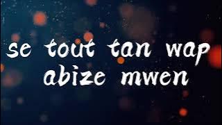 TI LUNET _ Ou twòp pou mwen FT MISTY JEAN (Lyrics Vidéo)