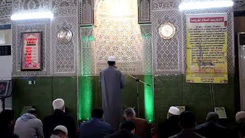 القارئ حسن الزبيدي يرفع الاذان الاول في جامع 17 رمضان يوم الجمعة الموافق 2017/12/29