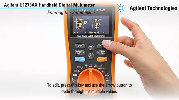 U1273AX Handheld Digital Multimeter Quick Start