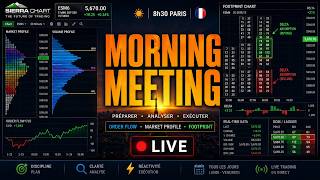 🔴 MORNING MEETING + SESSION TRADING EN DIRECT | Analyse Marchés & Scalping Live