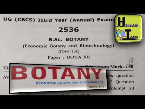 animal biotechnology ( Zool301 ) (bsc 3rd year zoology ) question paper  #hpu. - YouTube
