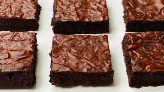 World's Best Brownies | Crinkle Top Brownies | Eggless Fudgy Brownies | Brownie Recipe