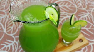 Agua Fresca de Pepino con Limón │Muy Fácil de preparar