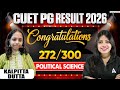 CUET PG 2026 Political Science | Topper’s Talk 272/300 | Kalpitta Dutta