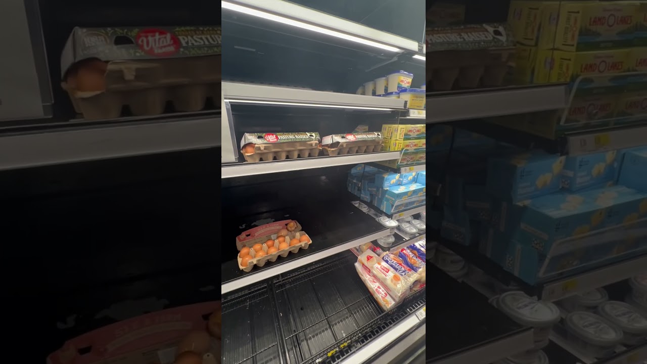 Columbus Circle Target 🎯 NYC all eggs gone only broken ones left