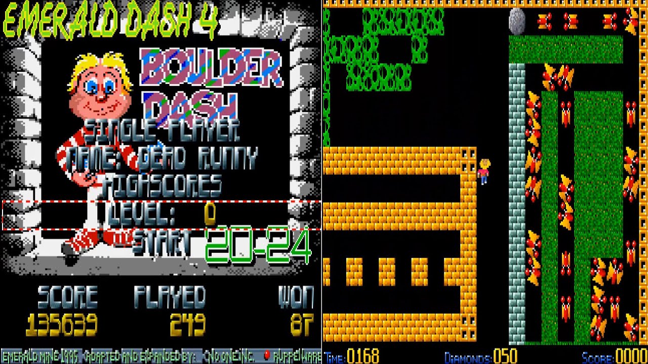 Emerald Dash 04 MINE EmDash04 EMERALDDASH ECS AGA AMIGA Boulderdash ...