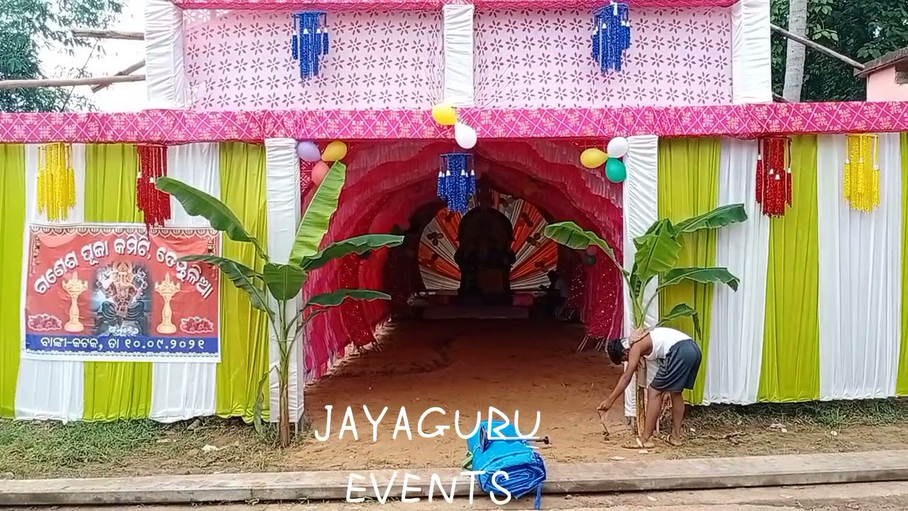 how to decorate ganesh mandap at home