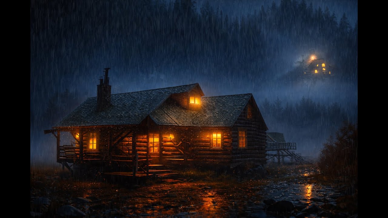 Cozy Cabin in the Rain | Relaxing Rain Sounds for Sleep & Study