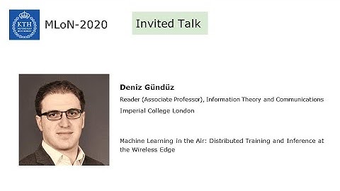 Machine Learning in the Air by Deniz Gunduz