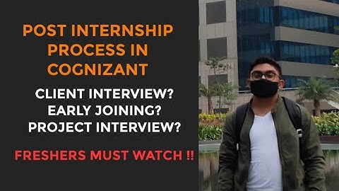 Post training process in cognizant for freshers