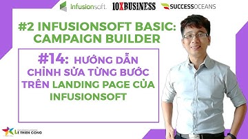 Infusionsoft Cơ Bản 14:  Hướng Dẫn Chỉnh sửa từng bước trên landing page của infusionsoft