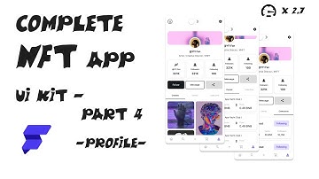 Complete NFT App UI Kit - User Profile Interface (Part 4) | FlutterFlow Tutorial