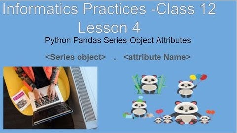 Python Series Object Attributes|class 12 Informatics Practices(python) CBSE 2021-22