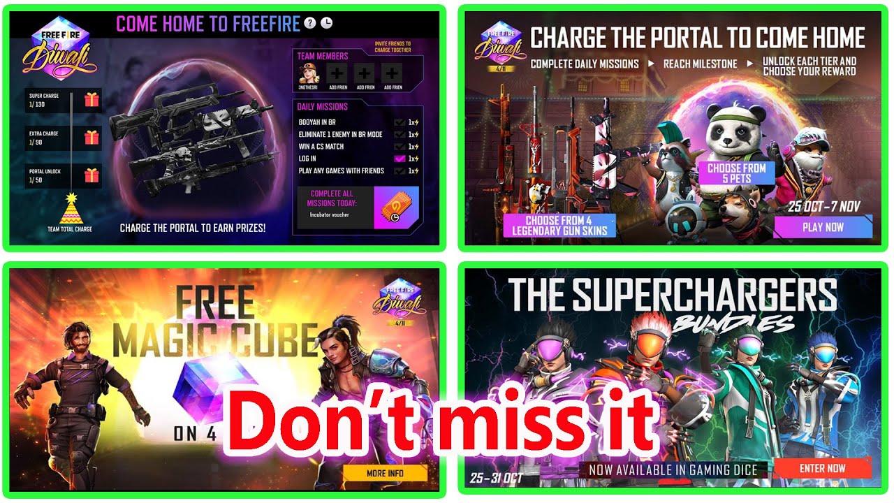 free fire gaming dice tamil | how to charge the portal in free fire tamil