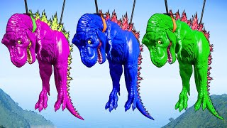 Dinosaur Tyrannosaurus Rex Color Pack vs IRex Dino Color Jurassic World Evolution Dinosaurs Fighting