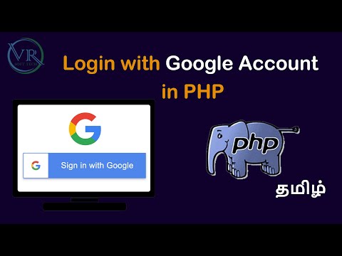 Login with Google Account in PHP in Tamil