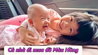 Một Ngày Đi Mua Đồ Màu Hồng Cùng Gia Đình Phương Phương Có Gì Vui