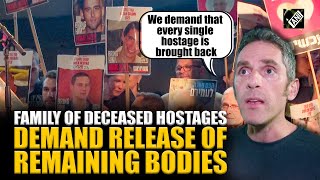 Israeli protestors gather in Tel Aviv demanding release of remaining 13 deceased hostages