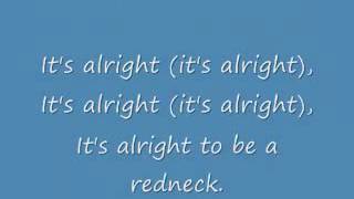 Video thumbnail of "Alan Jackson It's Alright To Be A Redneck lyrics"