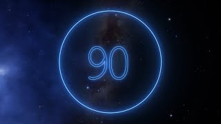 Неоновый таймер 90 секунд (обратный отсчет)