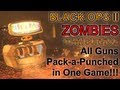 All Guns Pack a Punched in One Game | Black Ops 2 Zombies Challenge Game