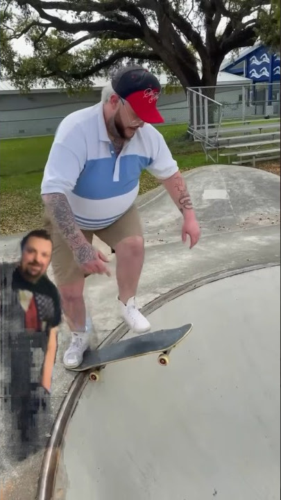 Old Guy At Skateboard Park! 🤣