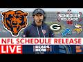 Chicago Bears 2026 NFL Schedule Release - LIVE REACTION