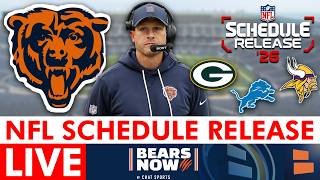 Chicago Bears 2026 NFL Schedule Release - LIVE REACTION