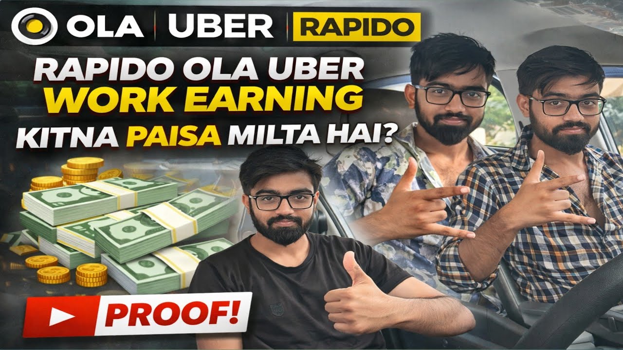 Ola Uber Rapido Daily Vlog | Cab Driver Earning - YouTube