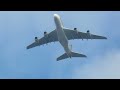 Very Fast Singapore Airlines A380 Flying Overhead #25