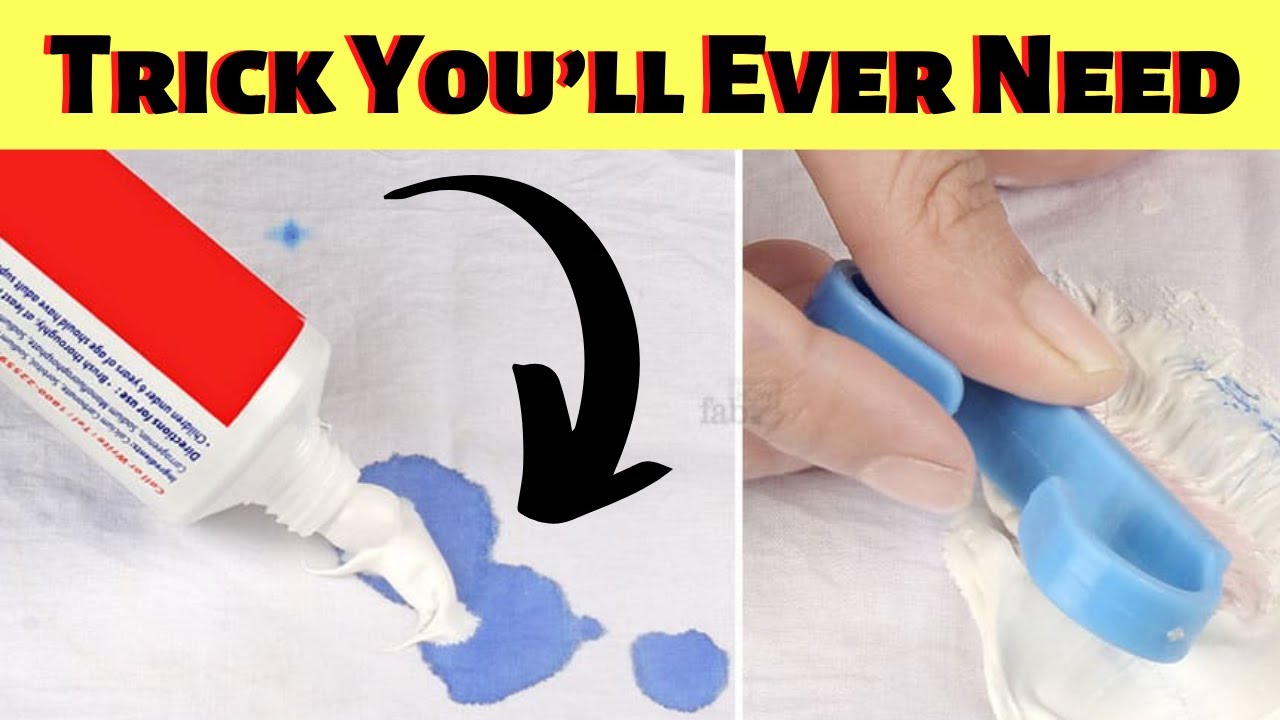 Use Toothpaste Vinegar And Baking Soda To Remove Old Ink Stains From