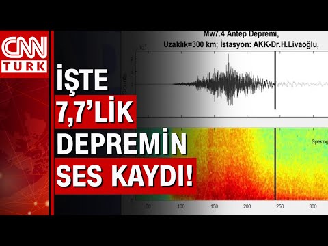 İşte Kahramanmaraş'taki 7.7'lik depremin sesi!