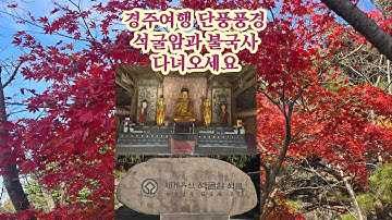 경주여행 단풍풍경 석굴암과 불국사 다녀오세요 1번갑돌이 251120.