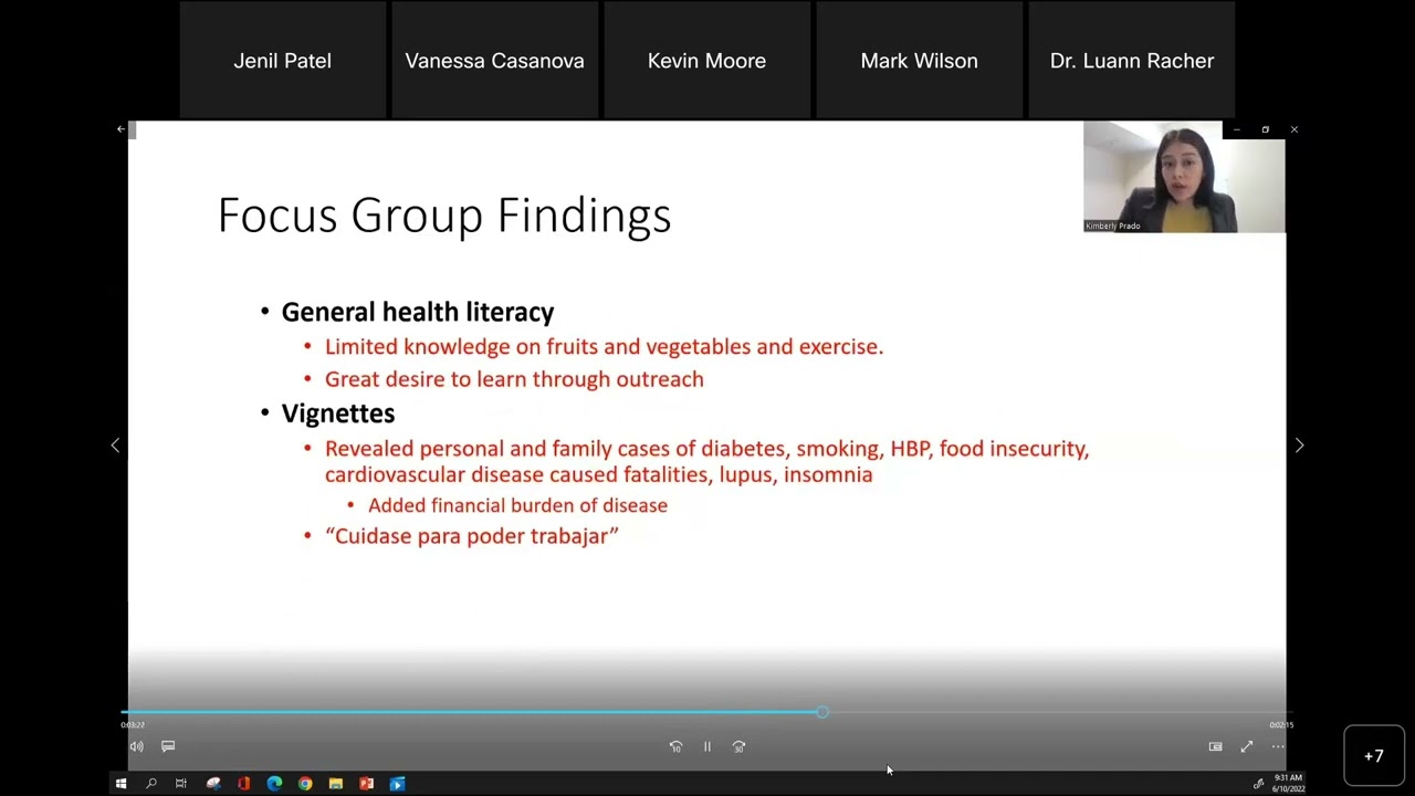 Texas Ag Workers CVD Perceptions, Risk, and Health Seeking Behavior with Kimberly Prado, PhD, MPH