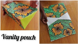 Super Easy vanity pouch // Fast way to make Utility bag // cosmetics bag //Easy DIY