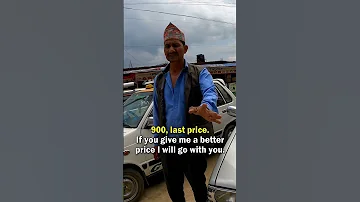 Bargaining for a Taxi in Pokhara, Nepal 🇳🇵