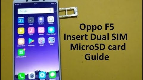 Oppo F5 : How to Insert Dual SIM card and micro SD card