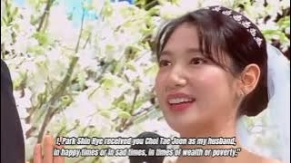 English Subtitle | Full Video Wedding Vows of Park Shin Hye & Choi Tae Joon