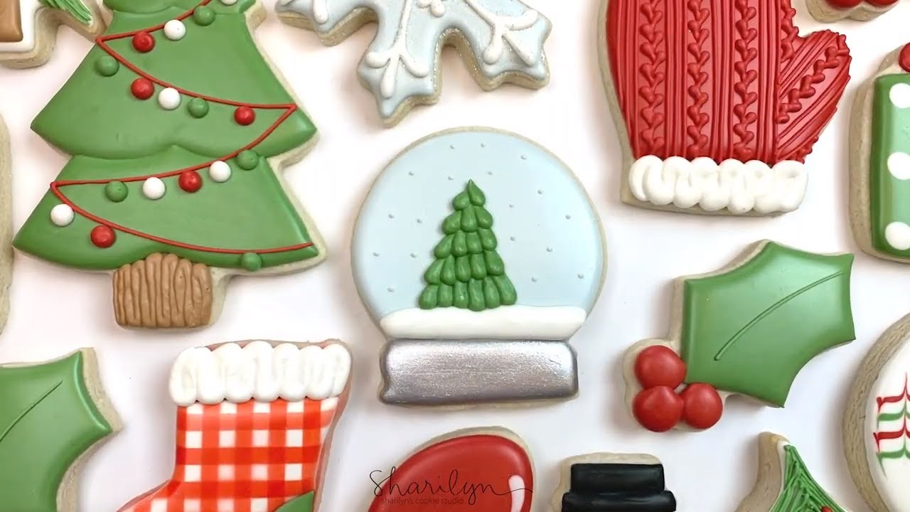 How To Decorate Easy Snow Globe Sugar Cookies! 12 Days of Christmas ...